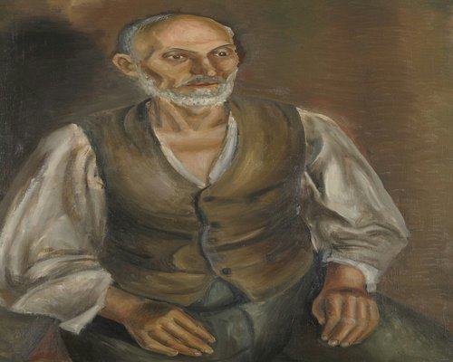 Portrait of older wise man
